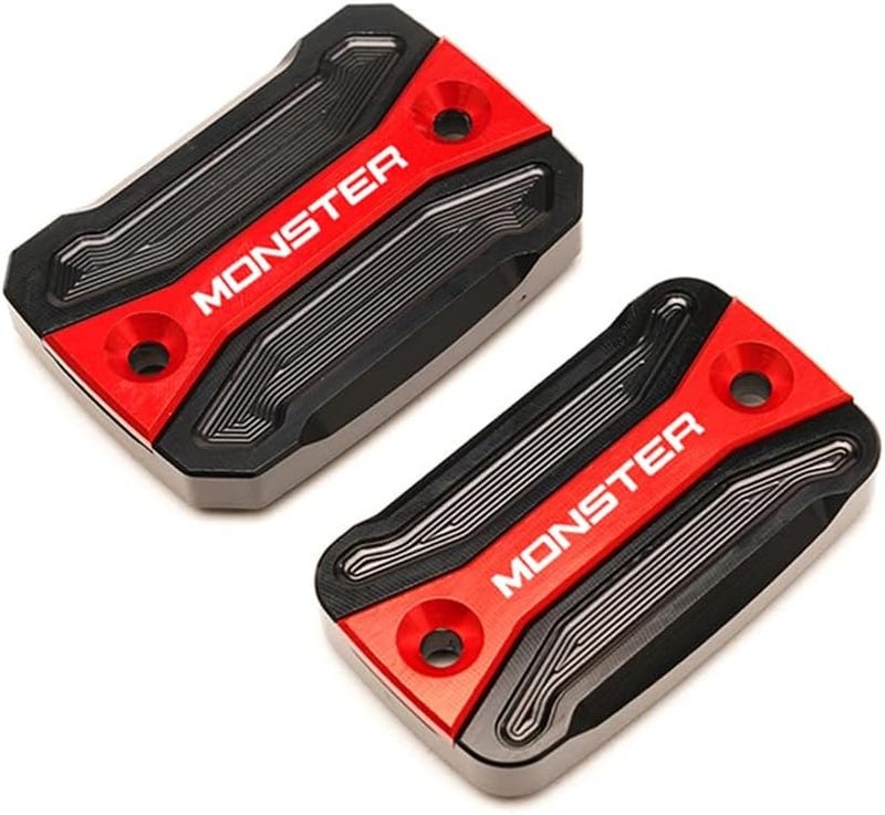 MOWOK Motorcycle Front Brake Cylinder Fluid Reservoir Cover For Ducati Monster 696 Monster 795 Monster 796 Monster 821 Accessories (Red) - Image 1
